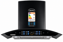 Crown 75(15) Kitchen Range Hood – 75cm Stainless Steel Chimney Hood with Powerful Suction, LED Lights & Official Brand Warranty