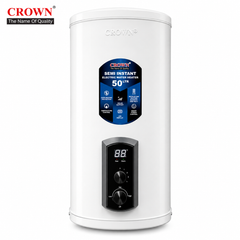 Crown EG-14G 50L Electric Geyser – Solar-Supported Water Heater with Digital Control Panel, Imported Heating Element, Durable ABS Body & Official Brand Warranty