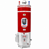 Crown 50 Gallon Storage Geyser – Heavy Duty Gas + Electric Water Heater with 10x10 Gauge Tank & Official Brand Warranty