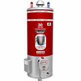 Crown Storage Geyser 30 Gallon Gas + Electric Water Heater (12x16 Gauge) | Automatic Function | Energy Efficient | Official 1 Year Brand Warranty