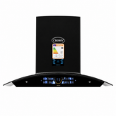 Crown 90(15) Kitchen Range Hood – 90cm Stainless Steel Chimney Hood with Powerful Suction, LED Lights & Official 1 Year Brand Warranty