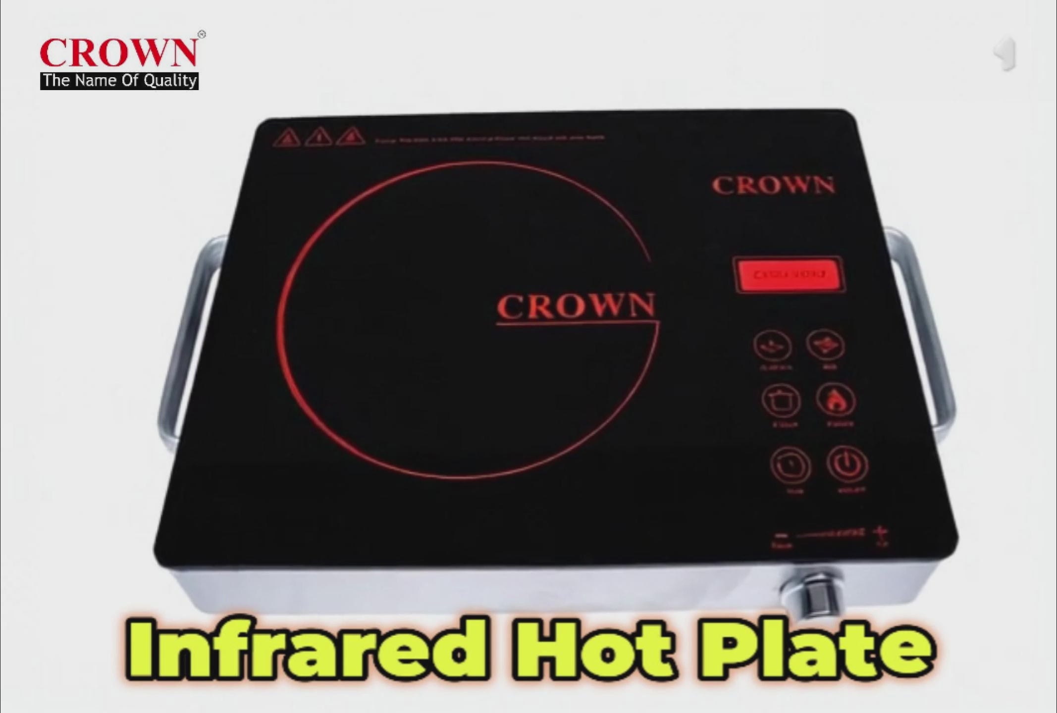 Crown Infrared Cooker/Hot Plate 666 – Rapid Heating Electric Cooktop with Energy Efficient Infrared Technology, Smart Controls & Brand Warranty ✅