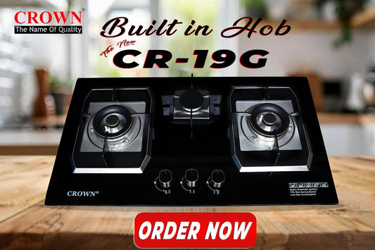 🔥 The NEW Crown CR-19G Built-In Gas Hob – Where Elegance Meets Performance