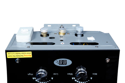 Crown Instant Geyser IG-3B-7L – 7 Litre Imported Water Heater with Digital Display, Full Black Glass Top, 1kg Heat Exchanger & 1-Year Brand Warranty ✅