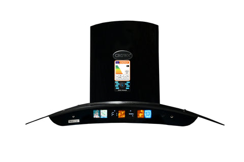 Crown 75(1) Kitchen Range Hood – 75cm Stainless Steel Chimney Hood with High Suction Power & LED Lights
