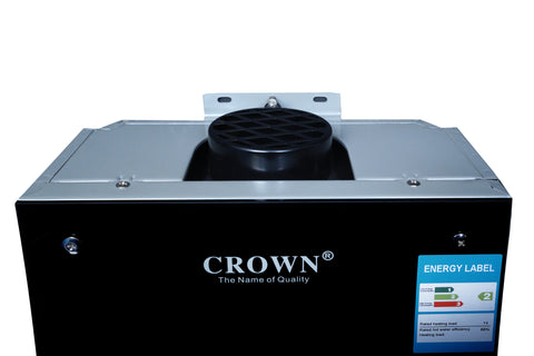 Crown Instant Geyser IG-3B-7L – 7 Litre Imported Water Heater with Digital Display, Full Black Glass Top, 1kg Heat Exchanger & 1-Year Brand Warranty ✅