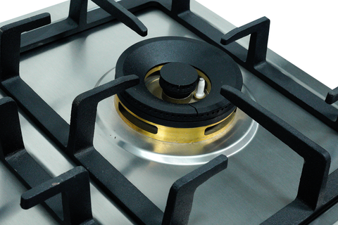 Crown CR-3113 Built-In Gas Hob – 3 Burner Stainless Steel Cooktop with Auto Ignition