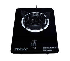 Crown CR-S1G Single Burner Built-In Gas Hob – Premium Glass Top Cooktop with Auto Ignition & Compact Design ✅