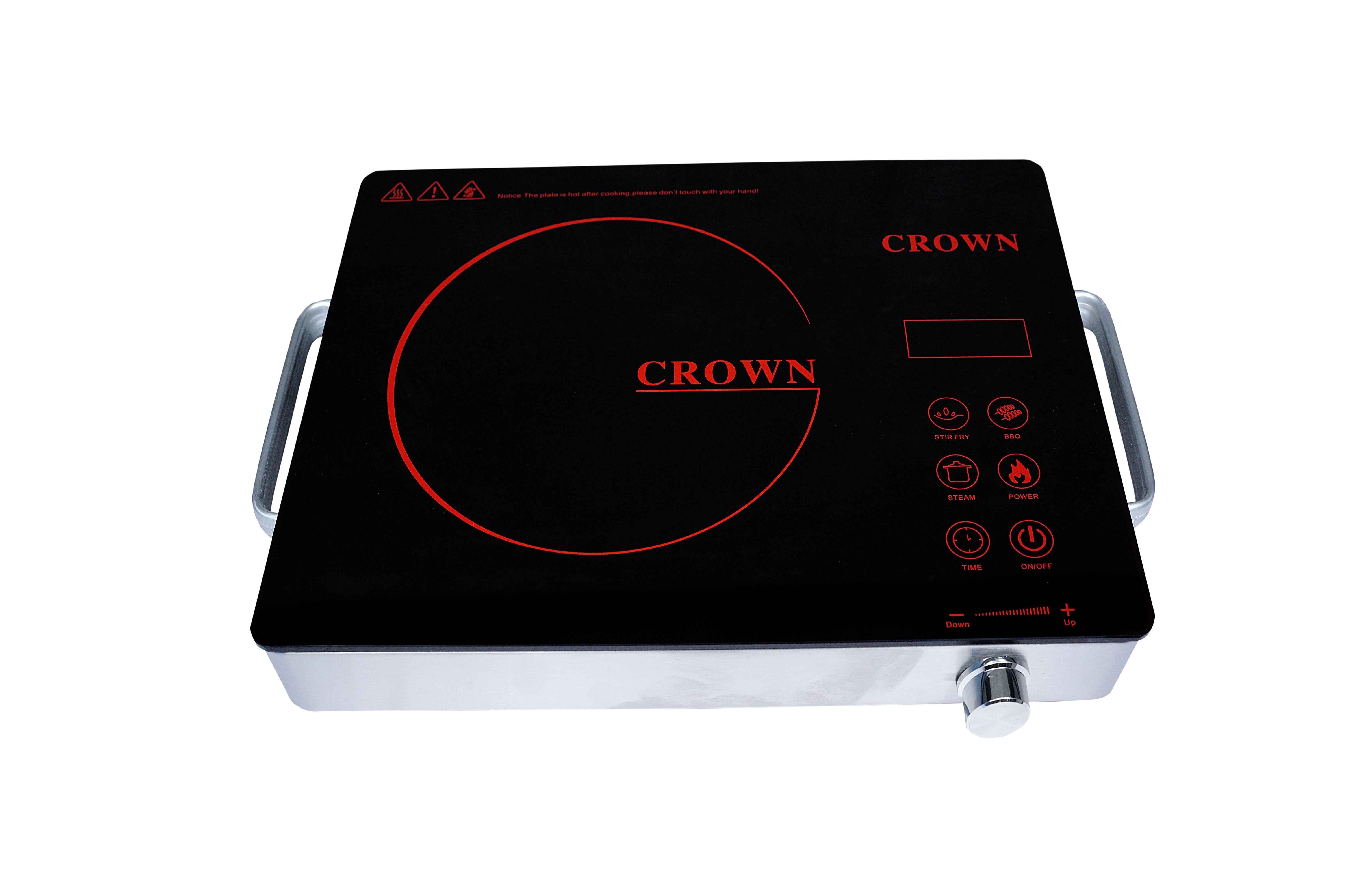 Crown Infrared Cooker/Hot Plate 666 – Rapid Heating Electric Cooktop with Energy Efficient Infrared Technology, Smart Controls & Brand Warranty ✅