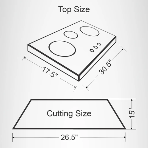 Crown Built-In Hob Model CR-3111 (S)
