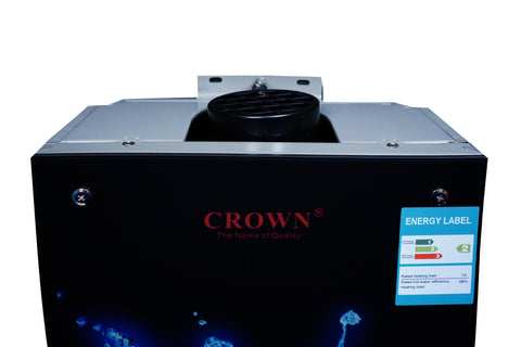 Crown Instant Geyser IG-8B-7L – 7 Litre Imported Water Heater with Digital Display, 3D Glass Top, 1kg Heat Exchanger & 1-Year Brand Warranty ✅