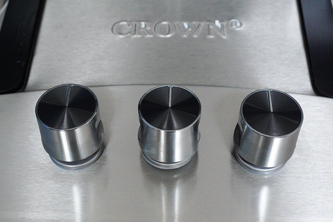 Crown CR-15S Built-In Gas Hob – 3 Burner Stainless Steel Cooktop for Modern Kitchens