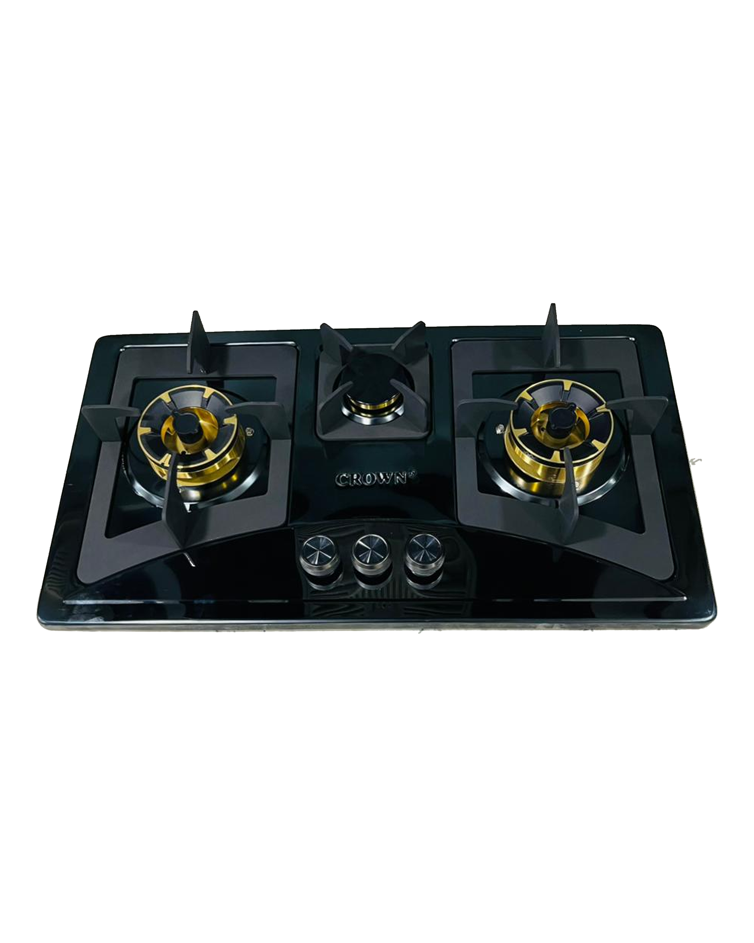 Crown CR-15B Built-In Gas Hob – 3 Burner Stainless Steel Cooktop for Modern Kitchens - Crown Appliances