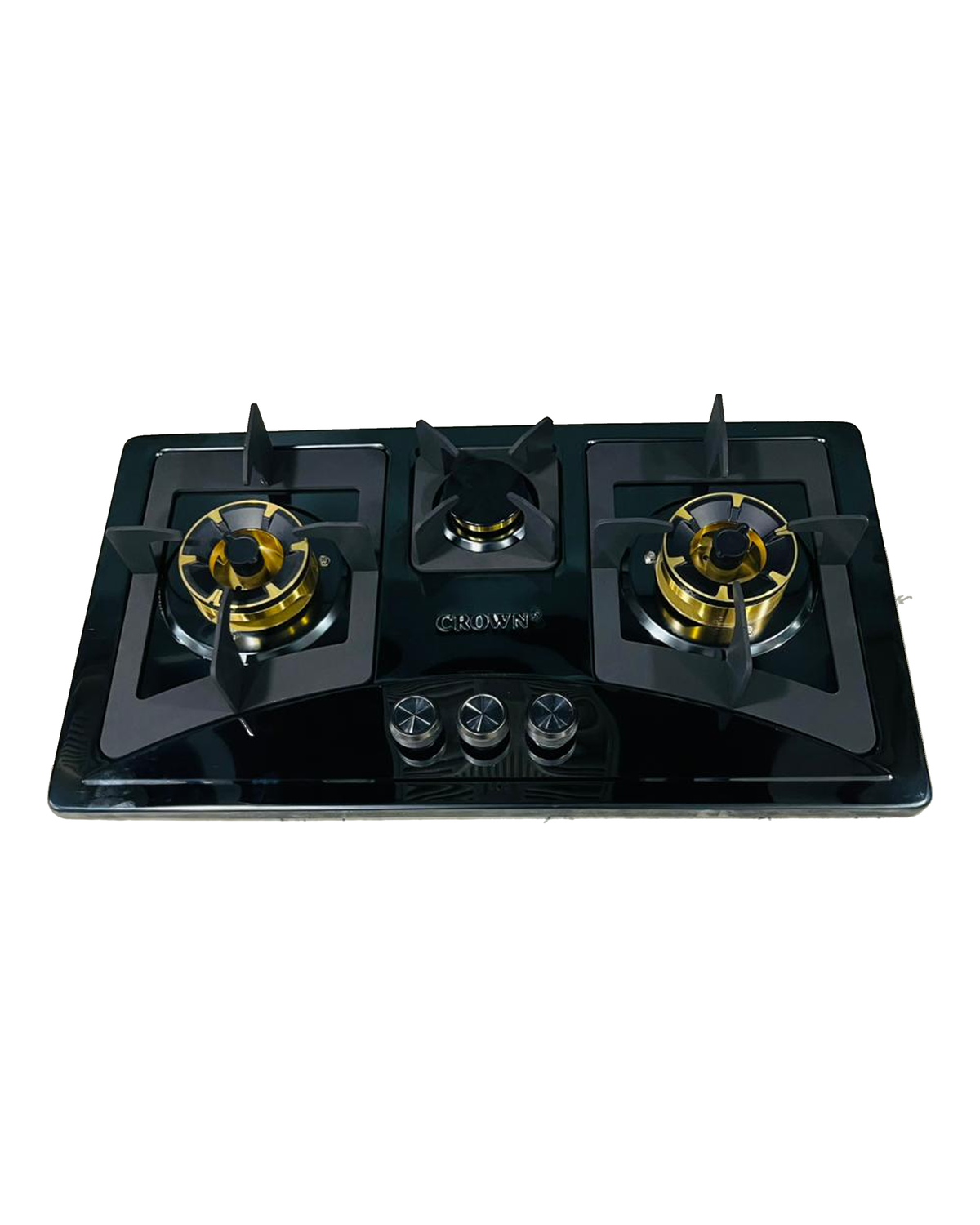 Crown CR-15B Built-In Gas Hob – 3 Burner Stainless Steel Cooktop for Modern Kitchens - Crown Appliances