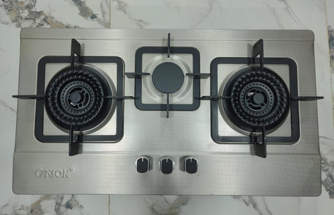 Canton CN-4S Built-In Gas Hob – 2 Burner Stainless Steel Cooktop with Auto Ignition & Space-Saving Design for Compact Kitchens ✅