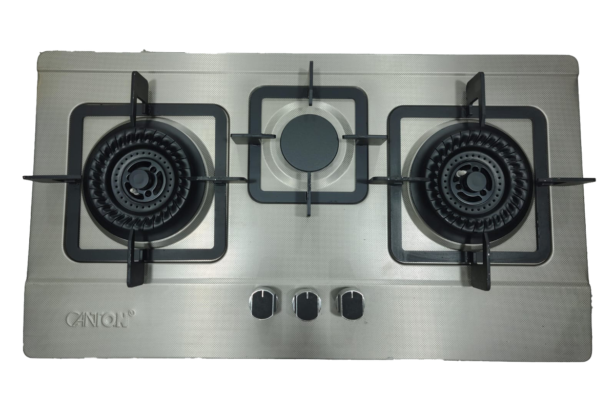 Canton CN-4S Built-In Gas Hob – 2 Burner Stainless Steel Cooktop with Auto Ignition & Space-Saving Design for Compact Kitchens ✅