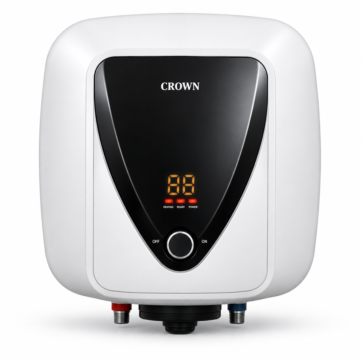 Crown EG-30L(D) Electric Geyser – 30 Litre Water Heater with Imported Italian Heating Element, Pure ABS Body & 1 Year Brand Warranty