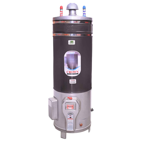 Crown 50 Gallon Storage Geyser – Heavy Duty Water Heater with 10x10 Gauge Tank for Long-Lasting Performance Gas Plus Electric