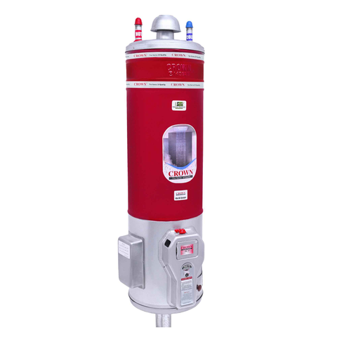 Crown Storage Geyser 20 Gallon Gas + Electric – Heavy-Duty Gas + Electric Water Heater (12x16 Gauge) with Automatic Function, Energy Efficient Design & Brand Warranty ✅