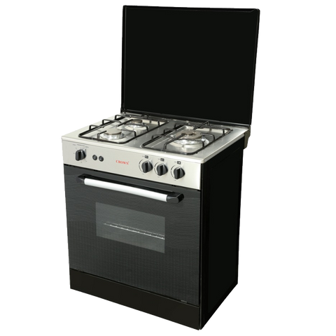 Crown 27-M Cooking Range – 27-Inch 3 Burner Gas Stove with Built-In Oven & Grill ✅