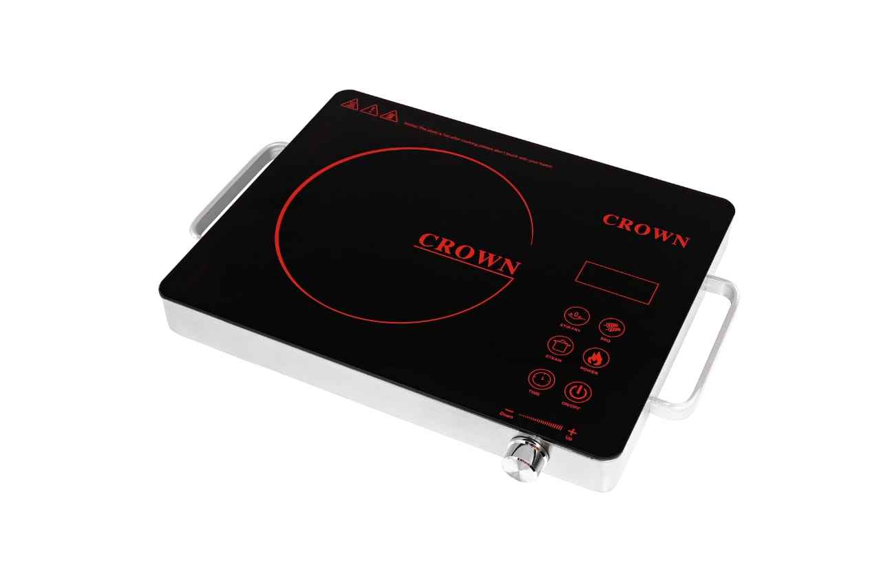 Crown Infrared Cooker/Hot Plate 666 – Rapid Heating Electric Cooktop with Energy Efficient Infrared Technology, Smart Controls & Brand Warranty ✅