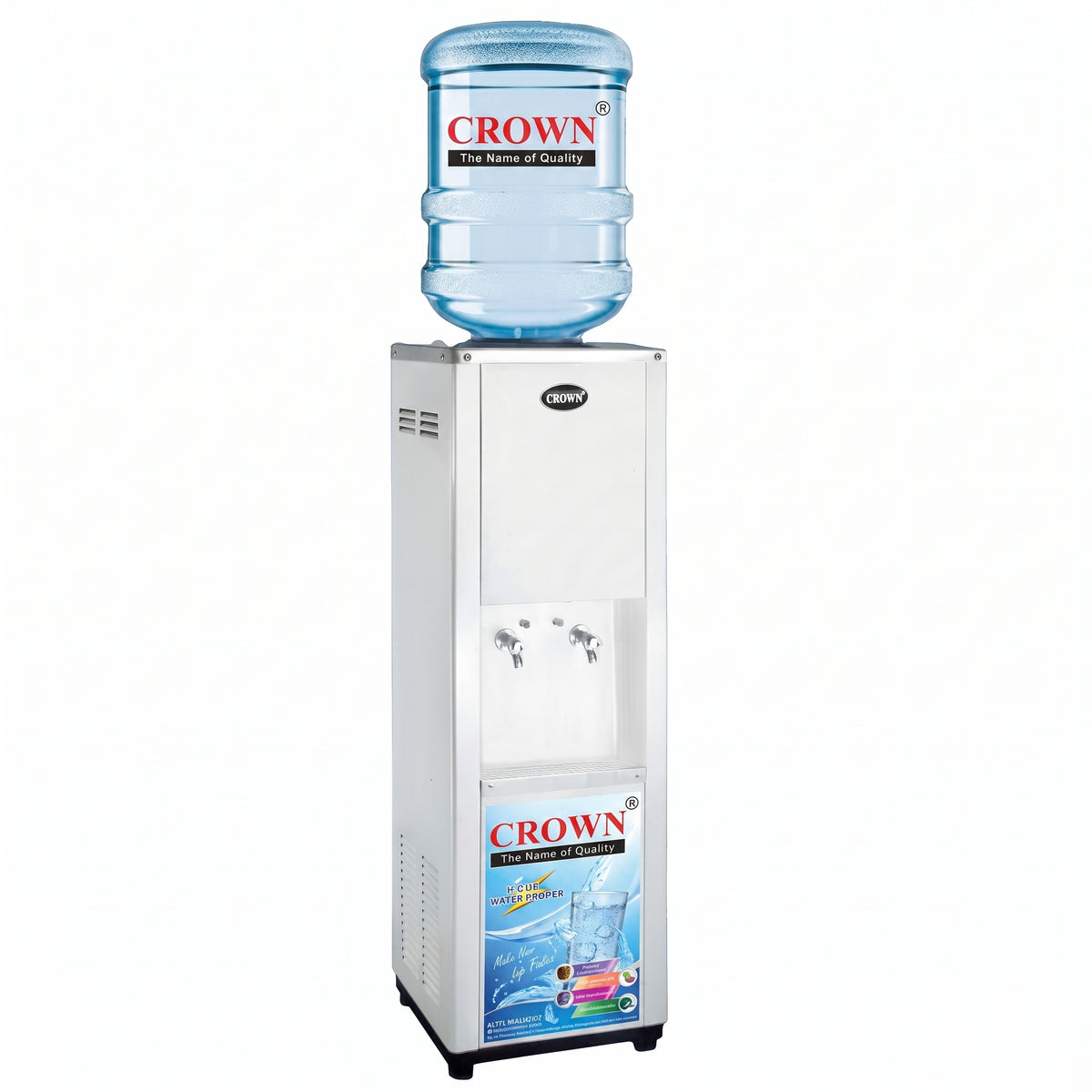 Crown CR-40B Water Cooler – 25 Litre Stainless Steel Cold Water Dispenser for Home & Office
