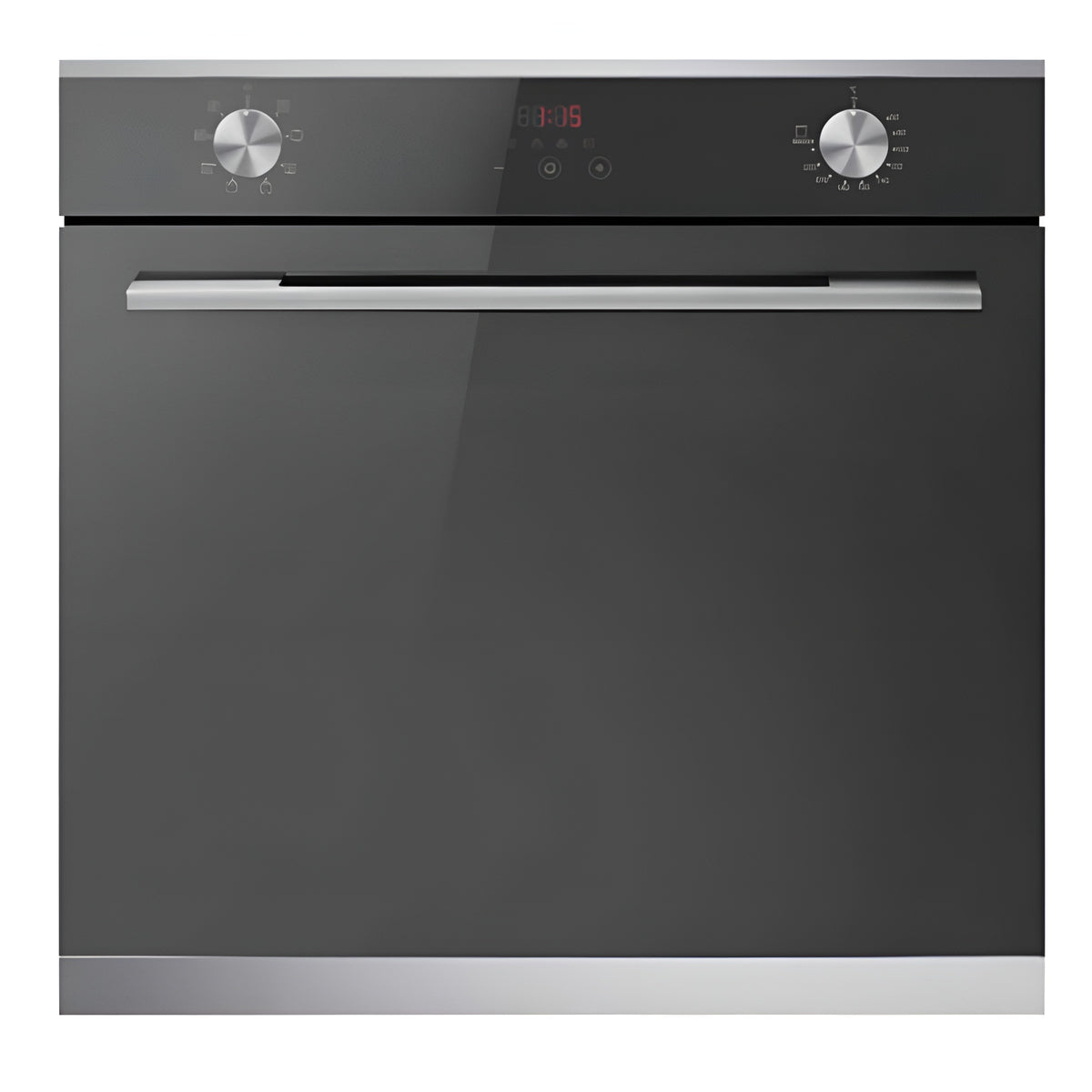 Crown B4-FGE23E3TIX Built-In Oven – 73L Stainless Steel Electric Kitchen Oven with Multi-Function Cooking