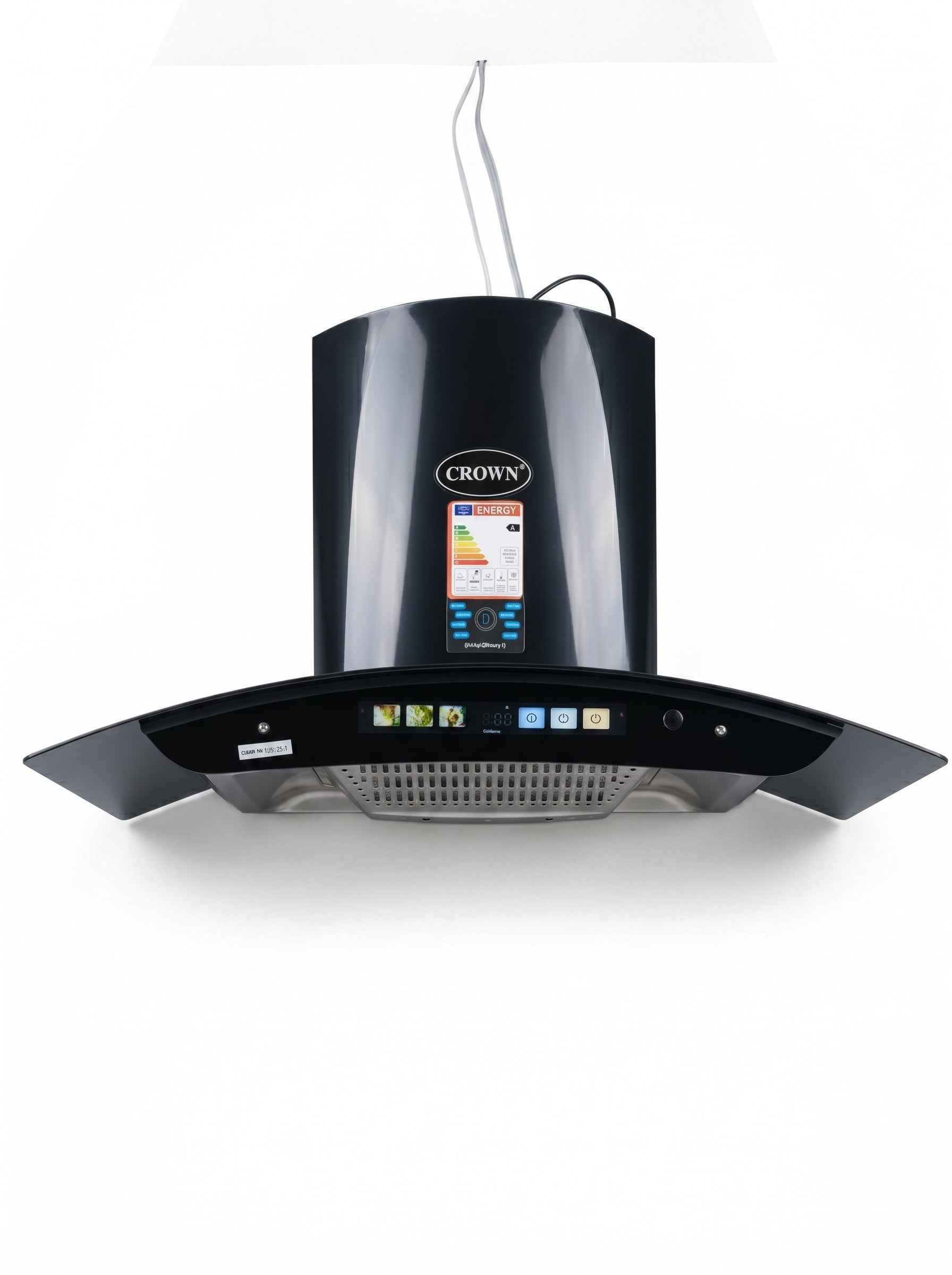 Crown 75(5) Kitchen Range Hood – 75cm Stainless Steel Chimney Hood with High Suction Power & LED Lights