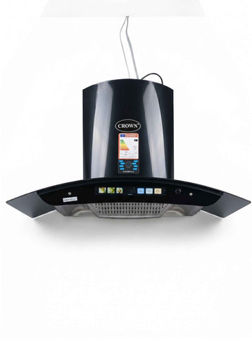 Crown 75(5) Kitchen Range Hood – 75cm Stainless Steel Chimney Hood with High Suction Power & LED Lights