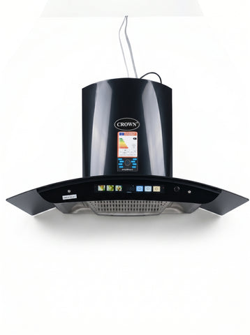 Crown 90(5) Kitchen Range Hood – 90cm Stainless Steel Chimney Hood with High Suction Power & LED Lights